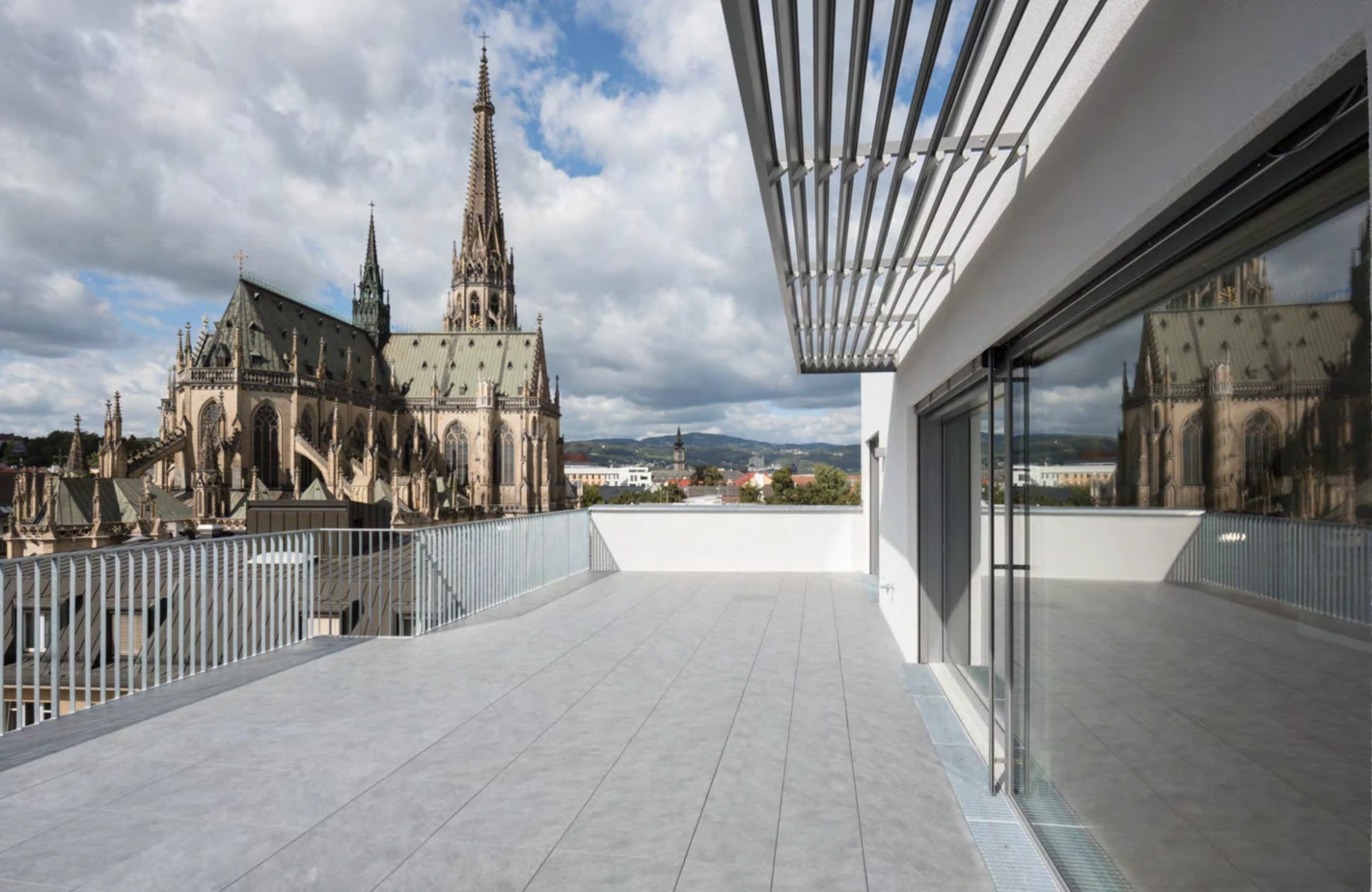 Terrasse mit Blick auf den Dom